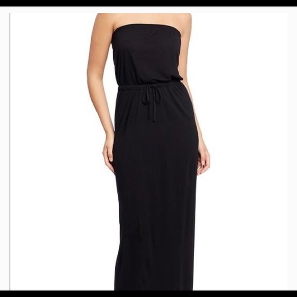 old navy black maxi dress